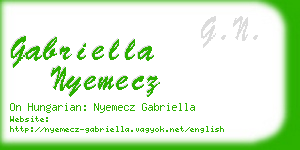 gabriella nyemecz business card